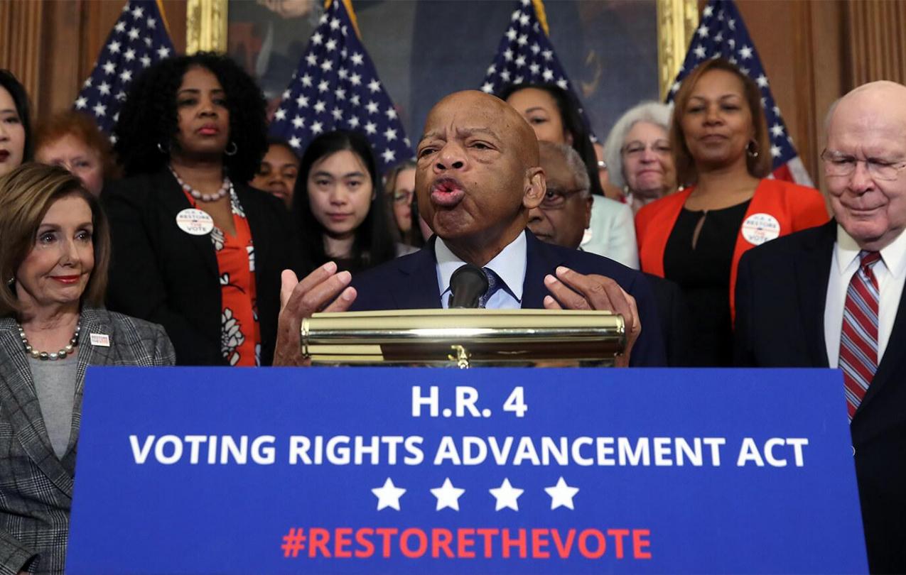 Civil rights icon Rep. John Lewis, D-Ga, speaks in support of H.R. 4